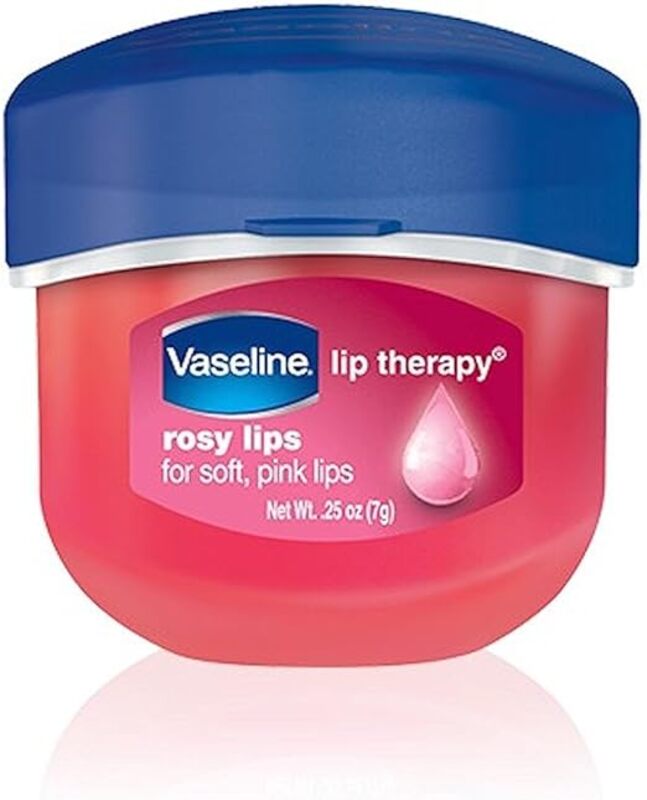 Vaseline Lip Therapy Rosy Lips Balm Pink, 0.25 Oz (7gm)