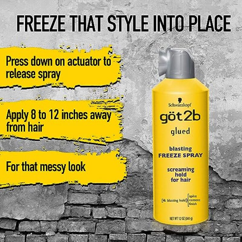 Got2b Glued Blasting Freeze Hair Spray, 12oz