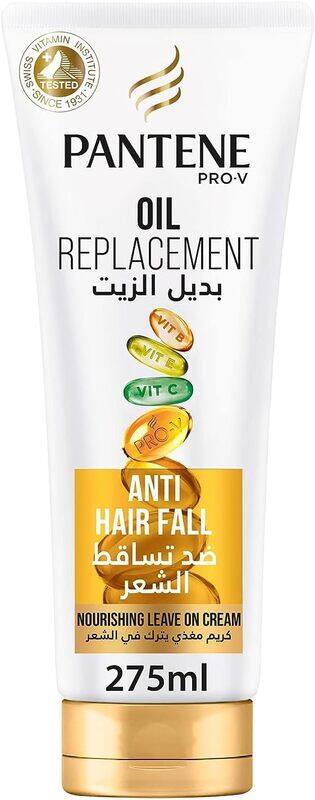 Pantene Pro V Oil Replacement Anti Hairfall Nourishing Leave On Cream Conditioner For Hair Prone to Break & Brittle Hair, 275ml