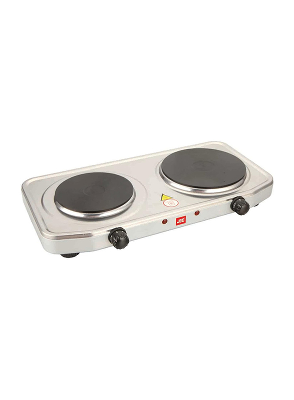 JEC Double Plate Hot Plate, 2500W, CP-5836, Silver/Black