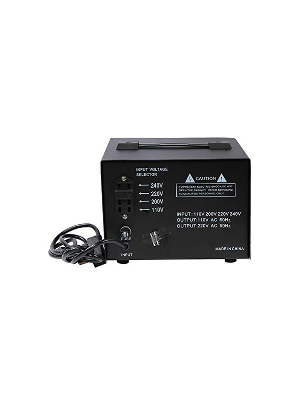 JEC Step Up and Down Transformer Voltage Converter, VC-824, Black