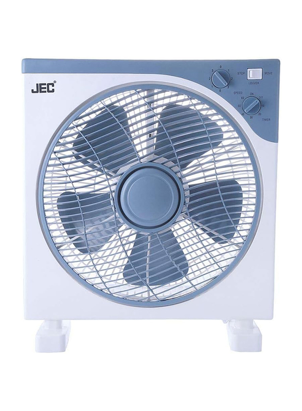 JEC 12" Box Fan, 60W, FA-1616, Multicolour