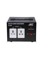 JEC Step Up and Down Transformer Voltage Converter, VC-824, Black