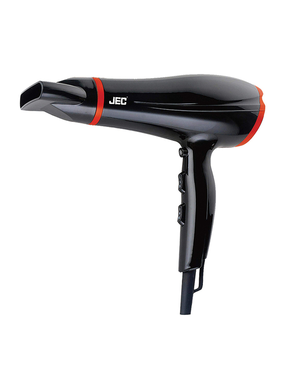 JEC HD-1320 Hair Dryer with Cooling Burst Function & 2 Speed, Black