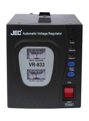 JEC Automatic Voltage Regulator, 2000W, VR-833, Black