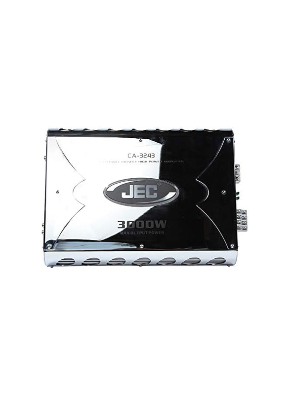 JEC CA-3243 4 Channel Car Amplifier, Black/Silver