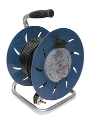 JEC Power Extension Cable Reel, 50 Meter, ECR-5635-50, Blue/Black