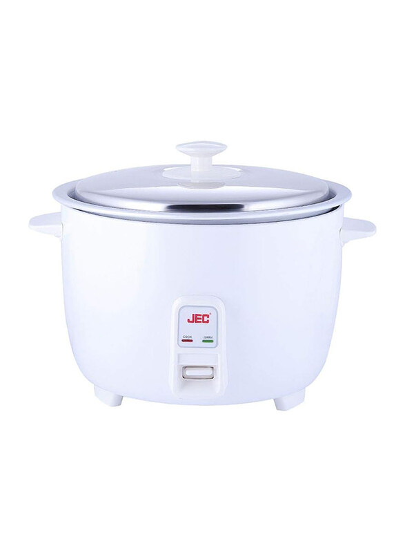 JEC 4.2L Stainless Steel Non-Stick Rice Cooker, RC-5511, White