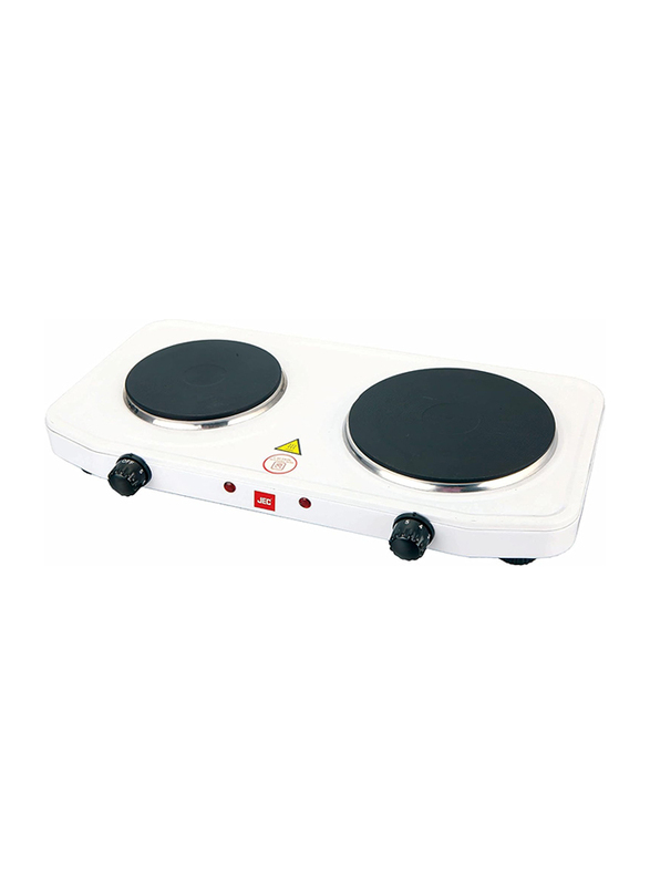 JEC Double Electric Hot Plate, 2500W, CP-5825, White/Black