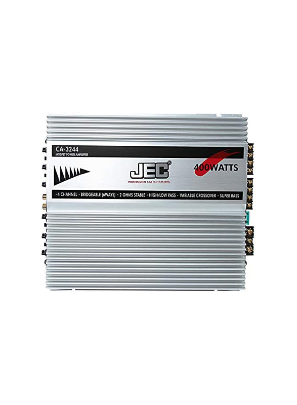 JEC CA-3244 4 Channel Car Amplifier, Silver