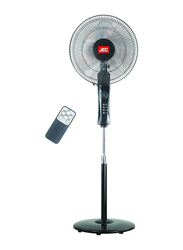 JEC Stand Fan with Remote, FA-1636R, Black