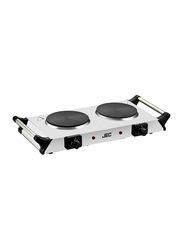 JEC Double Electric Hot Plate, 2500W, CP-5832, Silver/Black