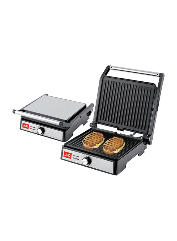 JEC Contact Grill, 2000W, Black/Silver