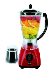 JEC 1.5L 2-in-1 Plastic Blender, Mb-5060, Red