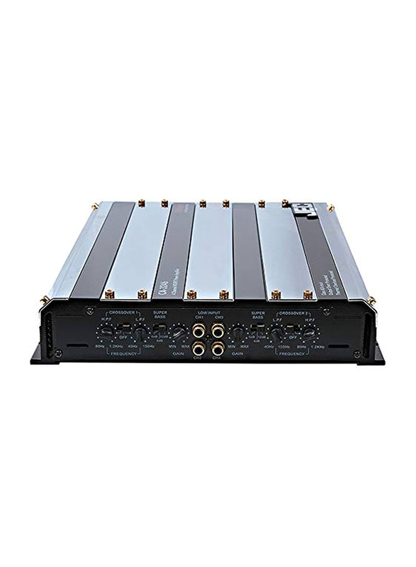 JEC CA-3246 4 Channel Car Amplifier, Black/Silver