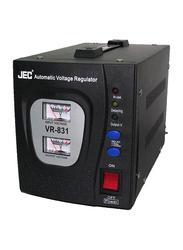 JEC Automatic Voltage Regulator, 1000W, VR-831, Black