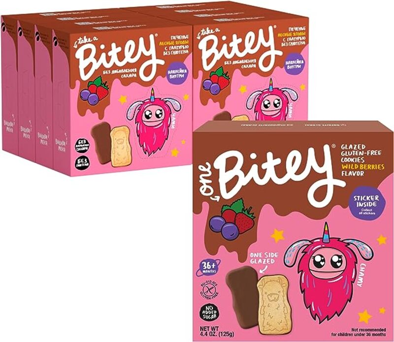 One Bite Glazed Cookies with Wild Berries flavor for children over 36 months