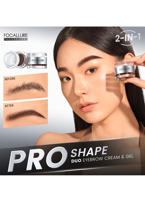 Eyebrow Cream & Setting Gel 3D Pro-shape #BR03