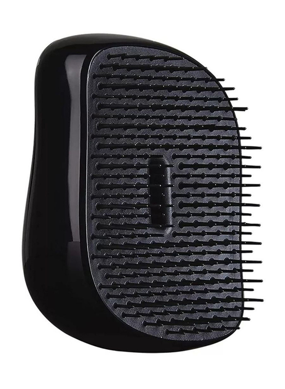 Prime Portable Pocket Thick & Curly Detangling Hair Brush for Frizzy Hair, Gold/Black