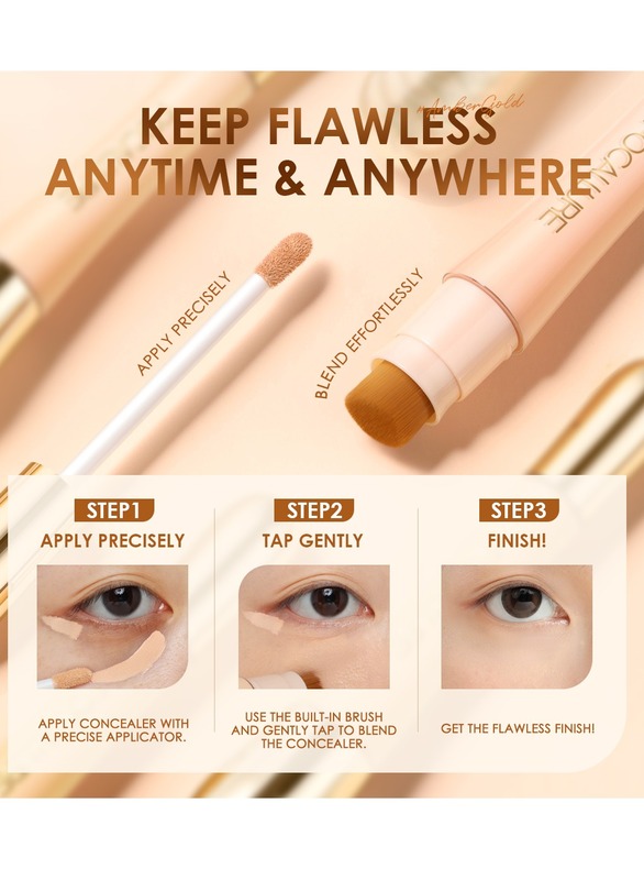 Concealer with High Cover Brush Soft Matte Complete Concealer