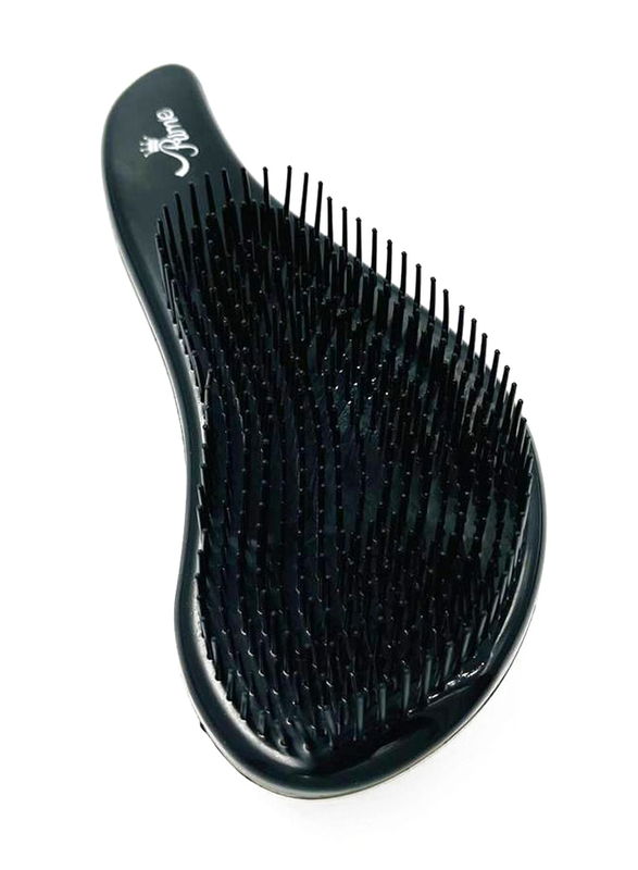 Prime Curly Detangling Hair Scalp Massage Comb for Thick Hair, Black/Beige