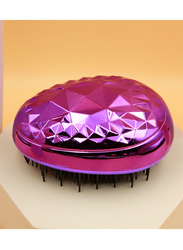 Prime Anti-Static Comb Detangling Mini Hair Brush for Frizzy Hair, Purple