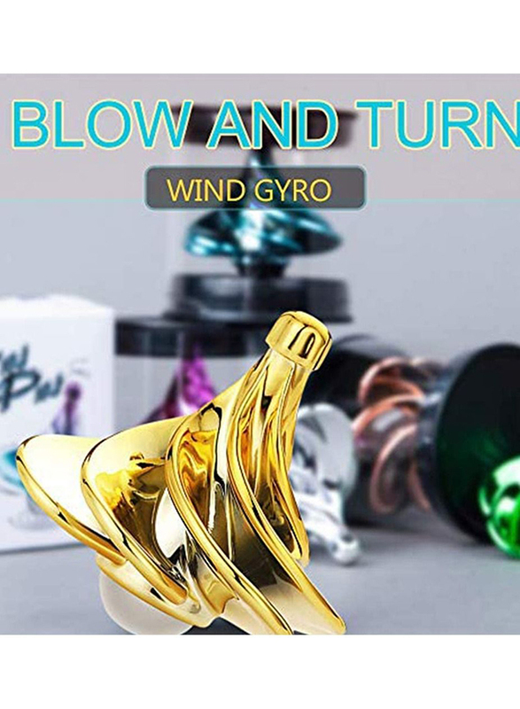 Prime Wind Gyro Blow Turn Desktop Decompression Toy, Ages 8+, Multicolour