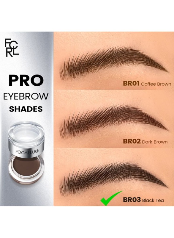 Eyebrow Cream & Setting Gel 3D Pro-shape #BR03