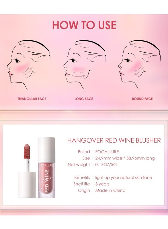 Hangover Red Wine Blusher Long Lasting -#2