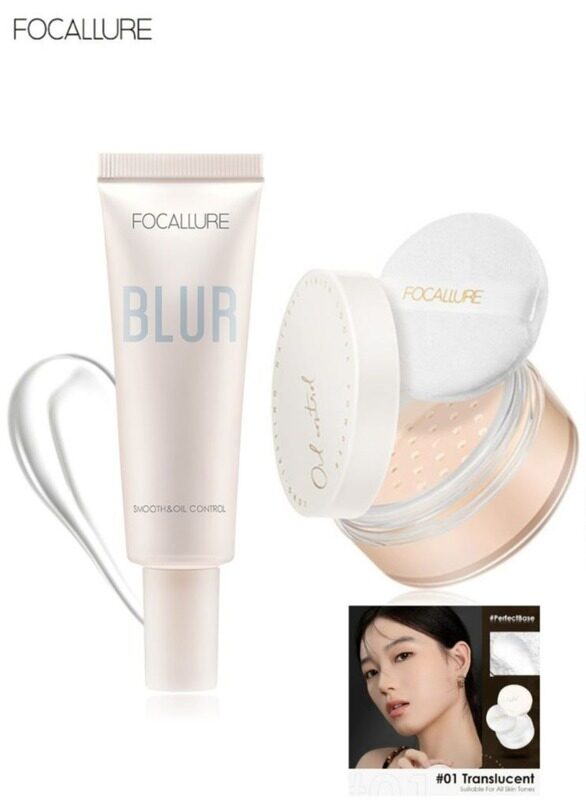 

Focallure Oil-Control Poreless Matte Loose Powder-#01 Translucent Blurmax Oil Control Gel Primer