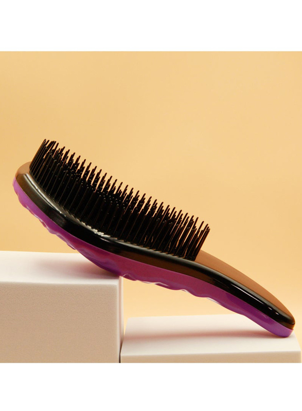 Prime Wing Tangle Scalp Massager Hair Brush Detangler Comb for All Hair Types, Purple