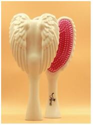 Prime Tangle Detangler Hairbrush Comb for Dry Hair, Gloss White/Pink, 1 Piece