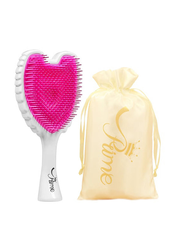 

Prime Tangle Detangler Hairbrush Comb for Dry Hair, White/Pink, 1 Piece