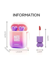 Mansly Earphone Dual Colour Silky Velvet Lip Gloss Lip, 2 Piece, Multicolour