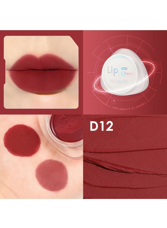 Velvet Hazy Matte Creamy Lip & Cheek Duo Lip Cream -D12