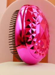 Prime Anti-Static Comb Detangling Mini Hair Brush for Frizzy Hair, Pink