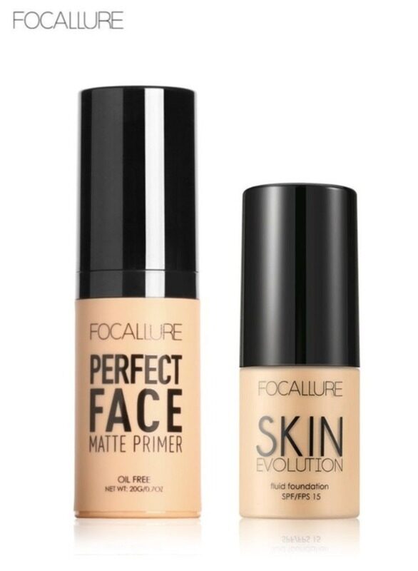 

Focallure Skin Evolution Liquid Foundation -#4 Natural + Perfect Face Matte Primer