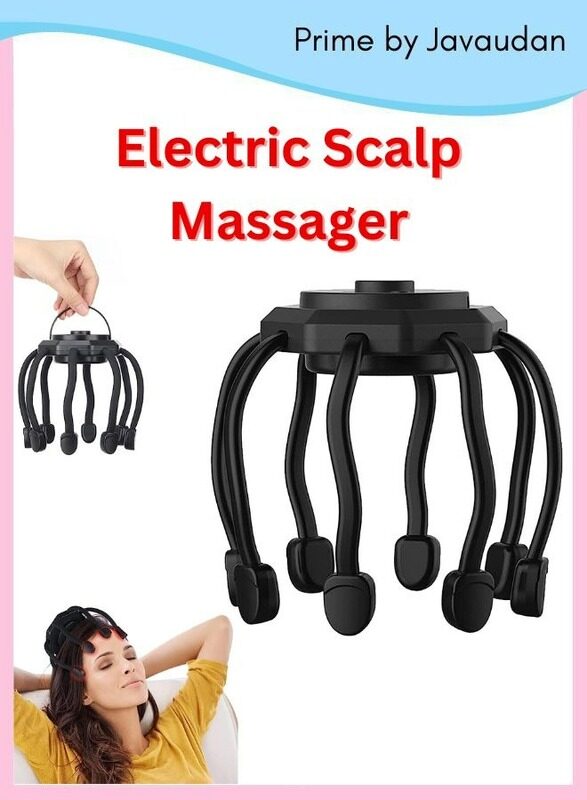 

None Electric Scalp Massager with 3 Modes 360 Degree Head Massager with 8 Claws