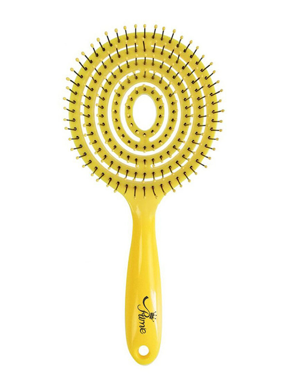 

Prime Wet Curly Detangle Hair Brush & Hair Scalp Massage Comb for All Hair Types, Yellow