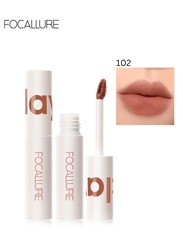 Velvet Matte Liquid Lipstick Satin-Finish Full Coverage Lip Color High Pigmented Lip Stain for Cheeks and Lips Tint Smooth Soft Lip Makeup  Lightweight  Quick-Drying- 102 Peach Nude