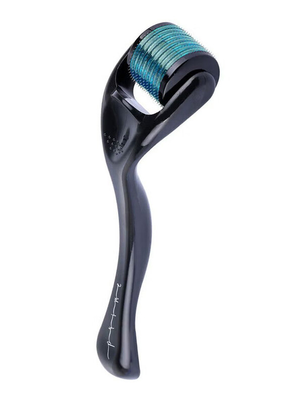 

Prime 1mm Derma Roller Hair Growth Titanium 540 Needle Skin Roller, Black/Blue