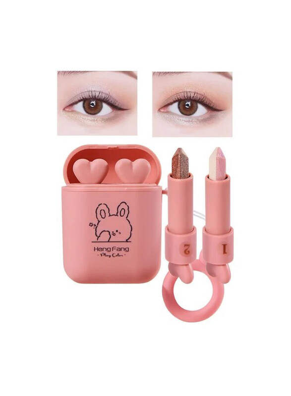

Hengfang Double Tube Gradient Eye Shadow Stick, 2 Piece, Multicolour