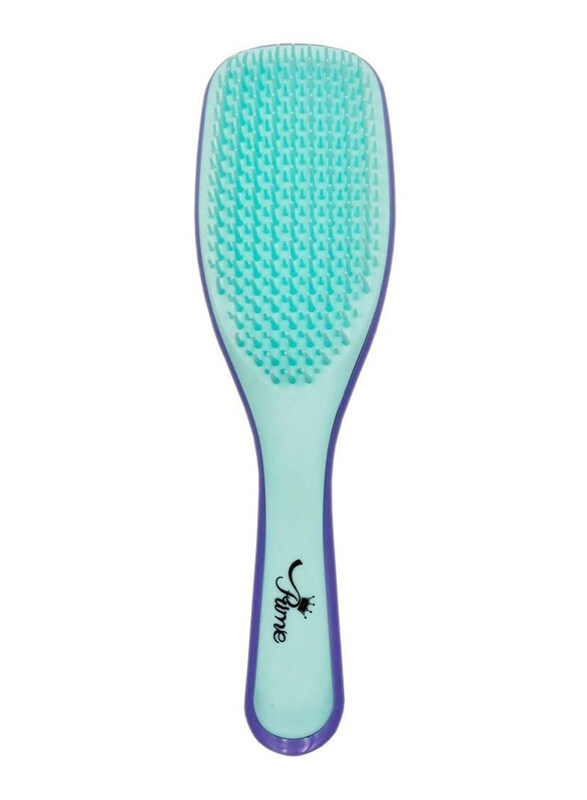 

Prime Wet Detangler Styling Straightening Hairbrush for All Hair Types, Purple/Teal