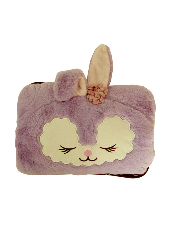 

Prime Bunny Ears Rechargeable Electric Hot Water Bag, White/Lilac