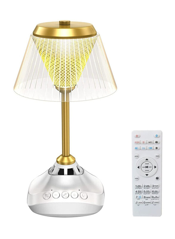 

Prime Desk Lamp with Quran Speaker LED 16 Kinds Colour Touch Light Table Night Lamp with Remote Control, Multicolour