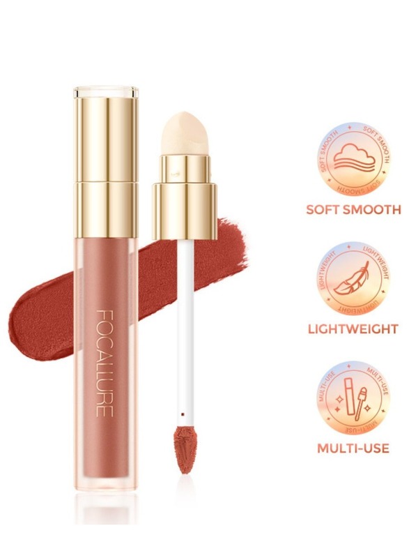 Moisturizing Lip Gloss Velvet Creamy Matte Lipcream -105 Latte