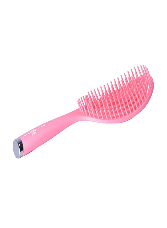 Prime Curly Detangling Hair Scalp Massage Comb for All Hair Types, Pink