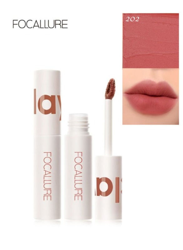 Velvet Matte Liquid Lipstick Satin-Finish Full Coverage Lip Color High Pigmented Lip Stain for Cheeks and Lips Tint Smooth Soft Lip Makeup  Lightweight  Quick-Drying- 202 Pinky Red