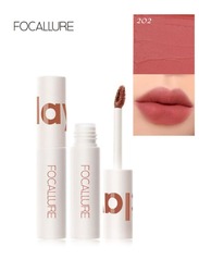 Velvet Matte Liquid Lipstick Satin-Finish Full Coverage Lip Color High Pigmented Lip Stain for Cheeks and Lips Tint Smooth Soft Lip Makeup  Lightweight  Quick-Drying- 202 Pinky Red