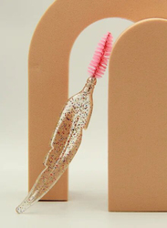 Prime Feather Shape Crystal Shining Eyelash & Eyebrow Brush, Blue